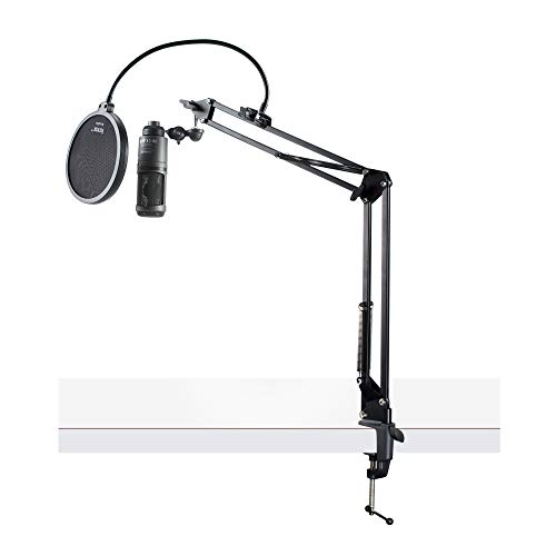 Product Cover Audio-Technica AT2020USB+ Cardioid Condenser USB Microphone with Boom Arm Stand and Pop Filter Bundle (3 Items)