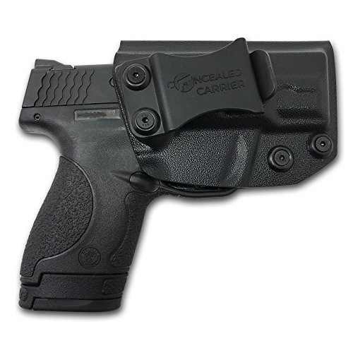 Product Cover Concealed Carrier (TM) IWB Holster Smith & Wesson M&P Shield 9MM/.40 S&W - Veteran Owned Company - Inside Waistband Concealed Carry Holster for Pistol Gun