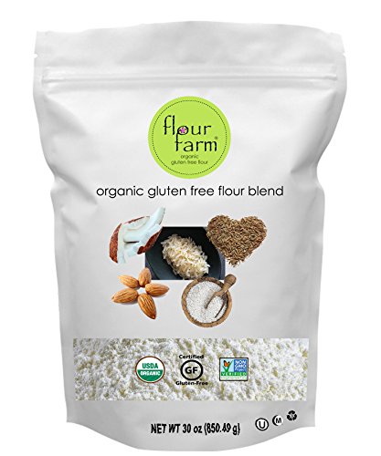 Product Cover Organic Gluten Free Flour Blend - All Purpose Flour made with 5 Organic GF Ingredients - Sweet Rice Flour, Brown Rice Flour, Tapioca Flour, Almond Flour & Coconut Flour - by Flour Farm