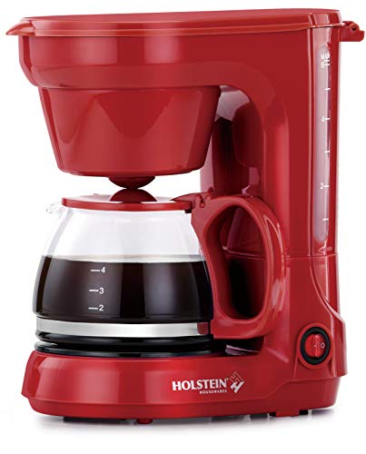 Product Cover Holstein Housewares HH-0914701R 5-Cup Coffee Maker, Red