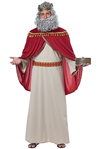 Product Cover California Costumes Men's Melchior, Wise Man (Three Kings) -Adult Costume, Red/Cream, Small/Medium