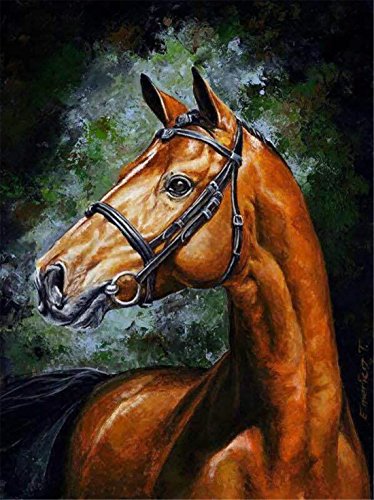 Product Cover Army War Horse Paint By Numbers Kits For Adult Kids DIY Painting By Number For Home Wall Decor,16