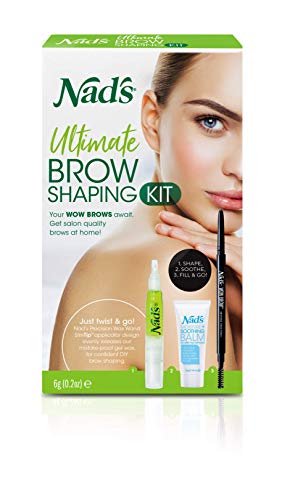 Product Cover Nad's' Eyebrow Shaping Kit - Eyebrow Pencil + Eyebrow Shaper - Facial Hair Removal For Women - Shape, Fill & Brush Brows - Includes Cotton Strips + Cleansing Wipes + Moisture Soothing Balm
