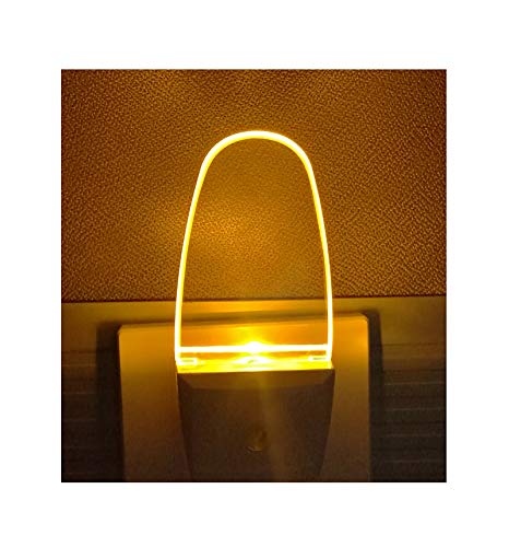 Product Cover 4 Pack Plug in LED Night Light Lamp with Dusk to Dawn Sensor, Amber Yellow