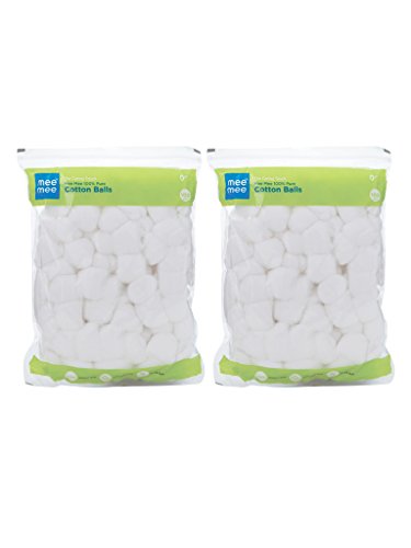Product Cover Mee Mee 100% Pure Cotton Balls (White) Pack of 2