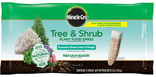 Product Cover Miracle-Gro 485101205 Tree & Shrub Plant Food Spikes, 12per, Basic Pack
