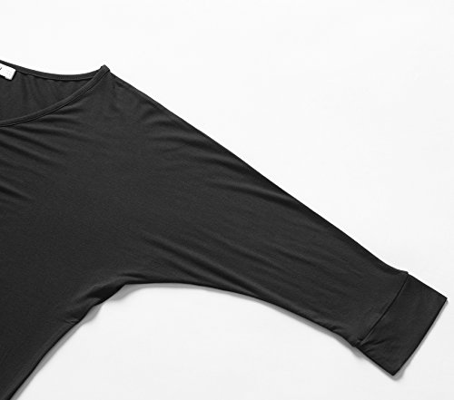Product Cover Esenchel Women's V-Neck Dolman Top 3/4 Sleeves Drape Shirt