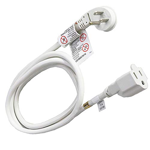 Product Cover FIRMERST 10 Feet 1875W Extension Cord Heavy Duty Low Profile White 15A UL Listed