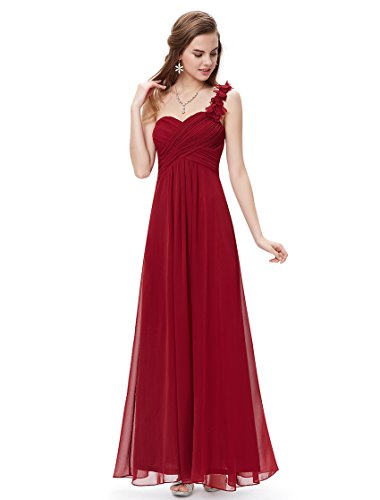 Product Cover Ever-Pretty Flower One Shoulder Empire Waist Floor Length Bridesmaids Dress 09768