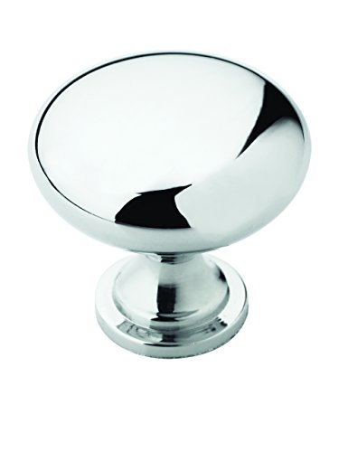 Product Cover Allison Value 1-1/4 in (32 mm) Diameter Polished Chrome Cabinet Knob - 10 Pack
