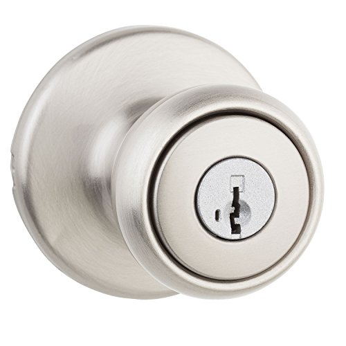 Product Cover Kwikset 94002-874 Tylo Keyed Entry Knob with Smartkey Security In Satin Nickel