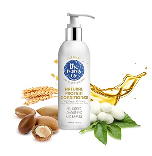 Product Cover The Moms Co. Natural Protein Conditioner (200ml) with Argan Oil and Proteins Repairs, Moisturises and Detangles Hair