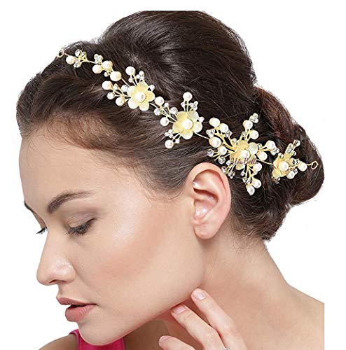 Product Cover YouBella Fashion Jewellery Floral Stone Hair Chain Clip with Pins accesories for Women and Girls