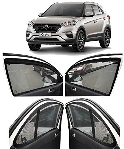 Product Cover AUTOFACT Magnetic Window Sun Shades for Hyundai Creta Zipper Magnetic Sunshades