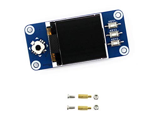 Product Cover 1.44inch LCD Display HAT 128x128 Pixel SPI Interface Direct-pluggable onto Raspberry Series Boards Examples for Raspberry Pi/Arduino/STM32 Driver ST7735S