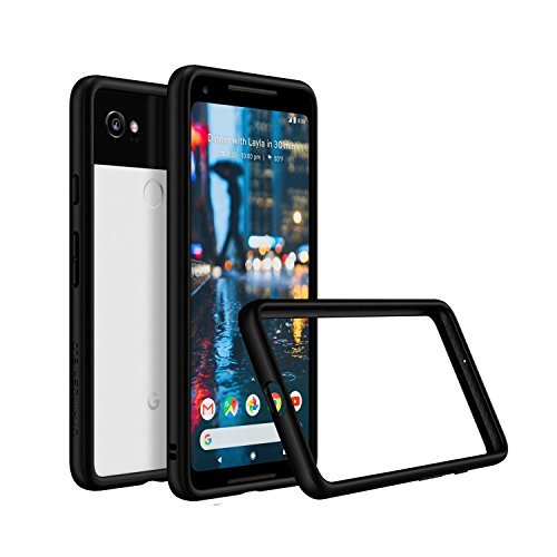Product Cover RhinoShield Bumper Case for Pixel 2 XL [CrashGuard] | Shock Absorbent Slim Design Protective Cover [3.5M / 11ft Drop Protection] - Black