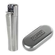 Product Cover Kofy Products Clipper Metal Cigarette Lighter with Designer Box, Silver