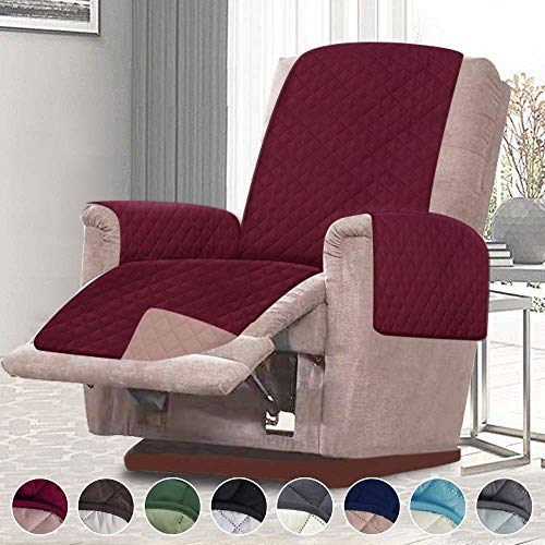 Product Cover RHF Reversible Oversized Recliner Cover&Oversized Recliner Chair Covers,Slipcovers for Recliner, Oversized Chair Covers,Pet Cover for Recliner,Machine Washable(XRecliner: Merlot/Tan)