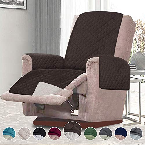 Product Cover RHF Reversible Oversized Recliner Cover & Oversized Recliner Covers,Slipcovers for Recliner, Oversized Chair Covers,Pet Cover for Recliner,Machine Washable(XRecliner:Oversized:Chocolate/Beige)