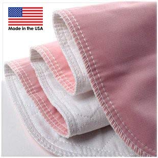 Product Cover Reusable Washable Bed Pads for Incontinence - Pack of 4 Underpads Made of Soft Cotton Polyester Blend with Leakproof Vintex Backing (34 x 36 Inches Each)