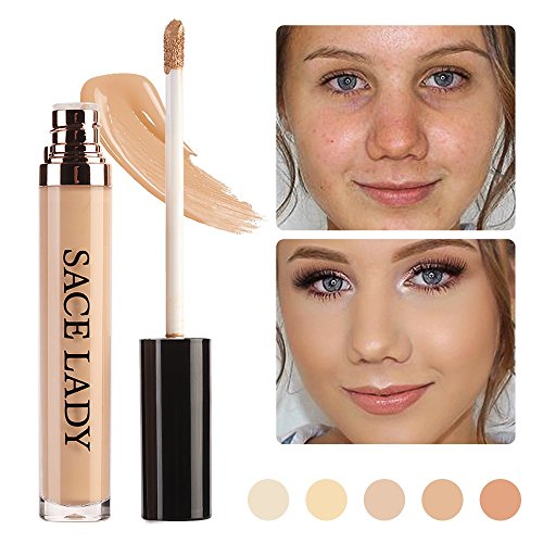 Product Cover SACE LADY Full Coverage Liquid Concealer, Pro Long Wearing Smooth Concealer for Dark Circles,Blemishes and Spots (03.Natural)