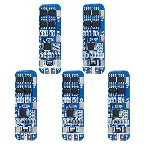 Product Cover Diymore 5pcs 3S BMS Module 12V 10A 18650 BMS Charger Module Li-ion Lithium Battery Protection Board