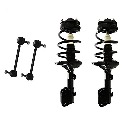 Product Cover Detroit Axle - Pair (2) Front Driver & Passenger Side Complete Strut Assembly Set & (2) Front Stabilizer Sway Bar End Links for 2005-2007 Honda Odyssey