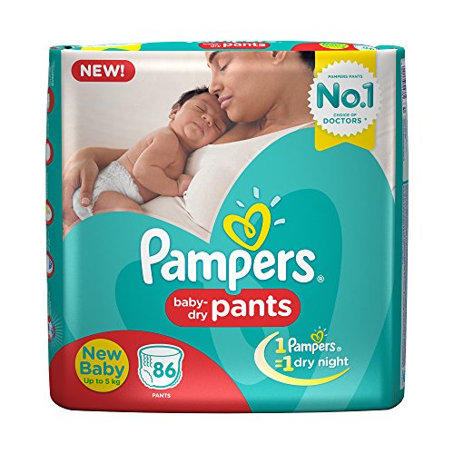 Product Cover Pampers New Born Size Pants Diapers, 86 Pieces