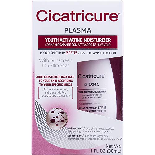 Product Cover CICATRICURE Plasma Face Cream, Reduces Fine Lines and Wrinkles with Broad Spectrum Sun Protection, 1 fluid ounce