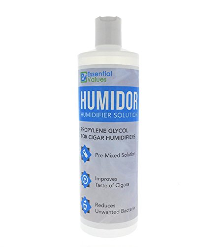 Product Cover Cigar Humidor Solution, Best 16oz Propylene Glycol Formula for Cigar Humidifiers, Keep Stogies Fresher Than Ever - Comparable to Other Brands by Essential Values