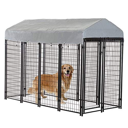 Product Cover BestPet Heavy Duty Dog Cage -Outdoor Pet Playpen - This Pet Cage is Perfect for Containing Small Dogs and Animals. Included is a Roof and Water-Resistant Cover