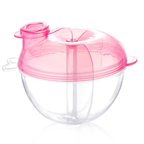 Product Cover Accmor Baby Milk Powder Formula Dispenser, Non-Spill Formula Dispenser and Snack Storage Container, Pink.