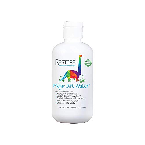 Product Cover Restore Magic Dirt Water for Kids' Gut Health | Humic Substances for Digestive Wellness, Immune Function, Mental Clarity, and Protection from Environmental Toxins | 2-Week Supply