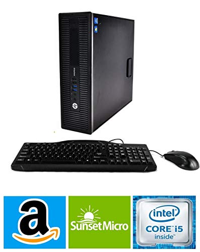 Product Cover HP EliteDesk 800 G1 Small Form Desktop Computer Tower PC (Intel Quad Core i5-4570, 16GB Ram, 240GB Brand New Solid State SSD, WIFI) Win 10 Pro (Renewed) Dual Monitor Support HDMI + VGA