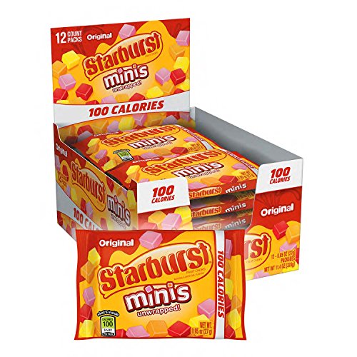 Product Cover STARBURST Minis 100 Calories Original Fruit Chew Candy .95-Ounce Bag (Pack of 12)