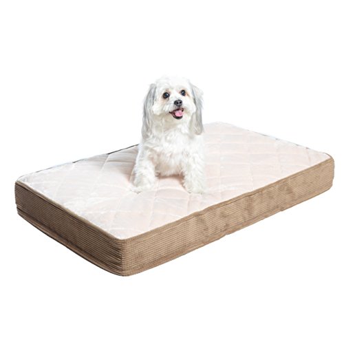 Product Cover Milliard Quilted Padded Orthopedic Dog Bed, Egg Crate Foam with Plush Pillow Top Washable Cover (47 inches x 29 inhes x 4 inches)