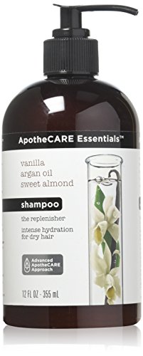 Product Cover ApotheCARE Essentials The Replenisher Moisturizing Shampoo, Vanilla, Argan Oil, Sweet Almond, 12 oz