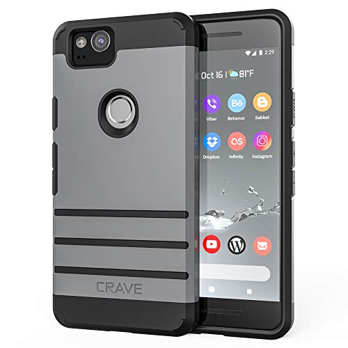 Product Cover Google Pixel 2 Case, Crave Strong Guard Protection Series Case for Google Pixel 2 - Slate
