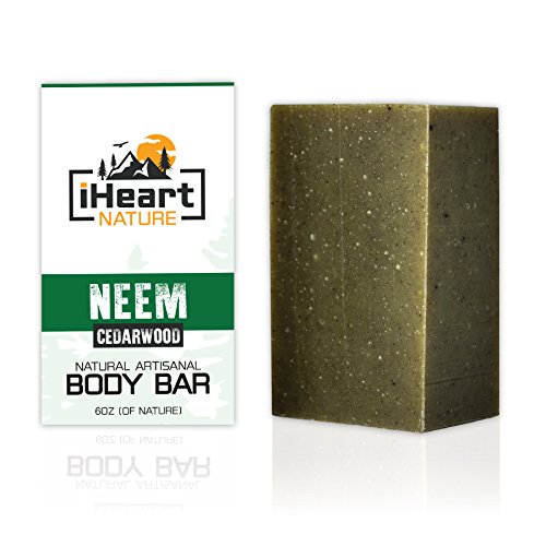 Product Cover Organic Neem Soap Bar (Large 6 Ounce) Made in USA (Neem Helps With Athlete's Foot, Ringworm, Jock Itch, Skin Fungus and Yeast Infections) Natural Herbal Body Odor Eliminating Soap