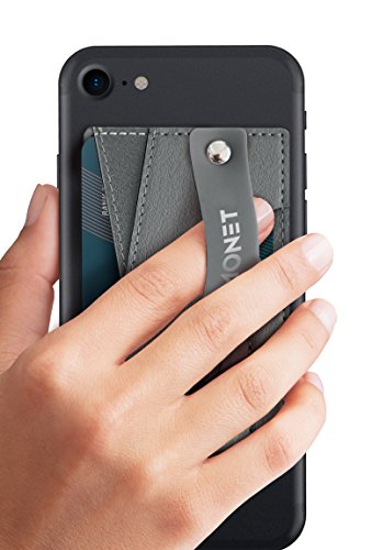 Product Cover Monet Phone Grip with Expanding Stand and Slim Wallet (Steel Gray)