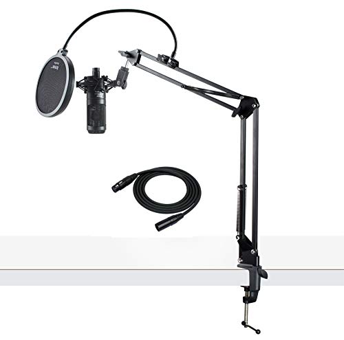 Product Cover Audio-Technica AT2035 Microphone bundle with Knox Gear Pop Filter, Boom Arm and XLR Cable