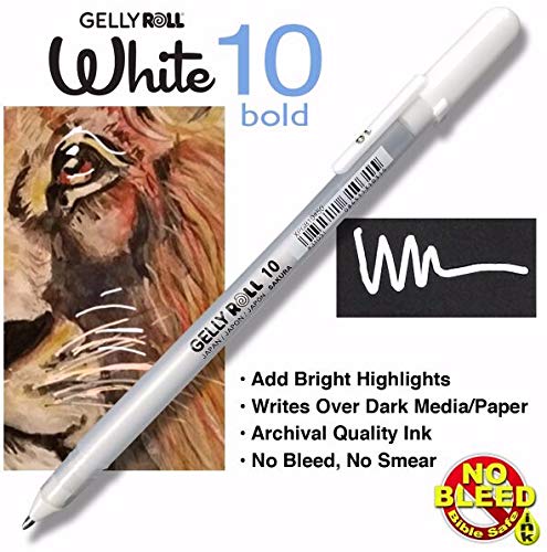 Product Cover Sakura Gelly Roll Classic Pen Bold 10 White (31031)