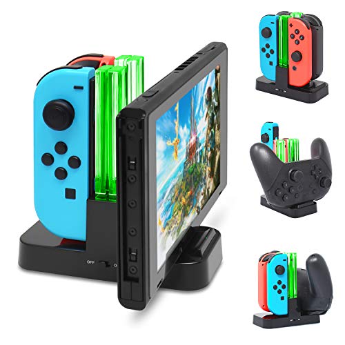 Product Cover Pro Controller Charging Dock Stand Station for Nintendo Switch and Switch Lite, FYOUNG Charger for Nintendo Switch/Switch Lite with a Type-C Charging Cable