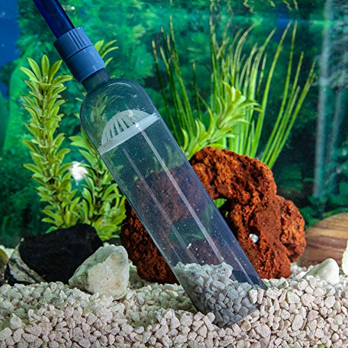 Product Cover Gravel Vacuum for Aquarium - Fish Tank Gravel Cleaner- Aquarium Vacuum Cleaner - Aquarium Siphon - 8 Foot Long Aquarium Gravel Cleaner With mini Net