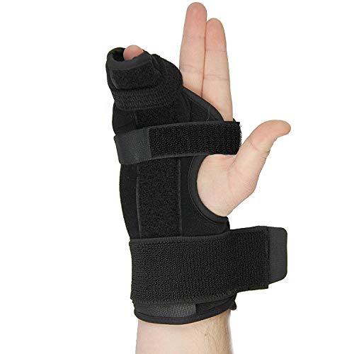 Product Cover Metacarpal Splint- Boxer Splint Fits Both Hands, Easy To Put On and Take Off, Stabilizing Splint for Metacarpal and Hand Injuries, a U.S. Solid Product (Small)