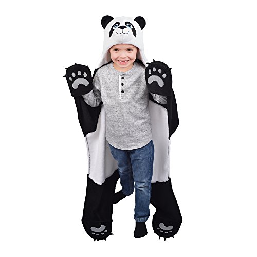 Product Cover Fin Fun Wild Things Bam Bu Panda Bear Wearable Hooded Blanket
