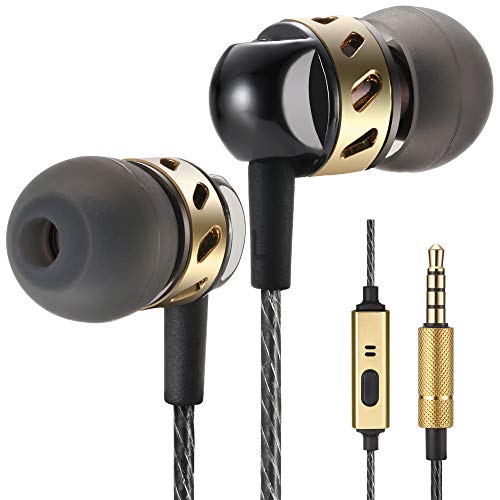 Product Cover Betron AX5 Earphones Headphones with Microphone Balanced Bass Driven Earbuds for iPhone, Ipad, iPod, Samsung, Mp3 Players, Smartphones and Tablets