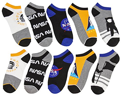 Product Cover Buzz Aldrin NASA Themed No-Show Ankle Socks 5 Pair Set