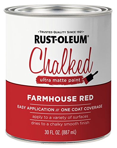 Product Cover Rust-Oleum 329211 Chalked Ultra Matte Paint, 30 oz, Farmhouse Red