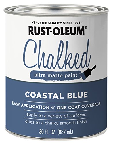 Product Cover Rust-Oleum 329207 Chalked Ultra Matte Paint, 30 Oz, Coastal Blue